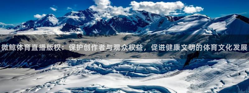 微鲸体育直播版权：保护创作者与观众权益，促进健康文明的体育文化发展